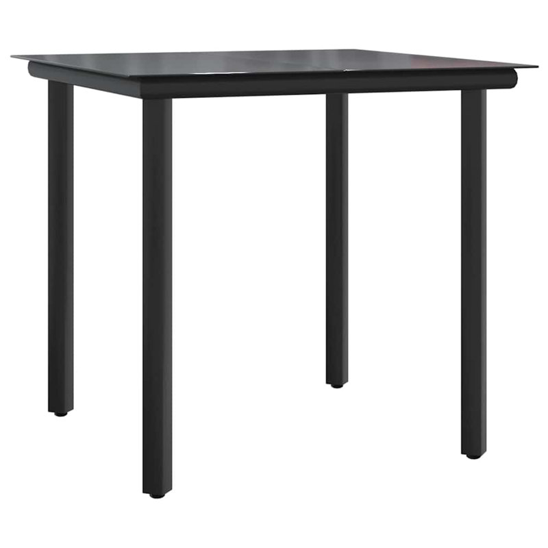 Ensemble de salle à manger de jardin d'extérieur gris