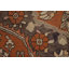 Tapis orange rétro 7 x 7