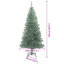 vidaXL Artificial Christmas Tree Snow Flocked with LED Light-361001720