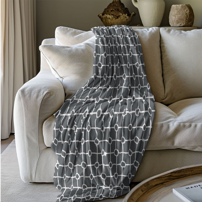 Modish Pattern - 1 Piece Premium Sherpa Blanket 0102, 60" W x 80" L