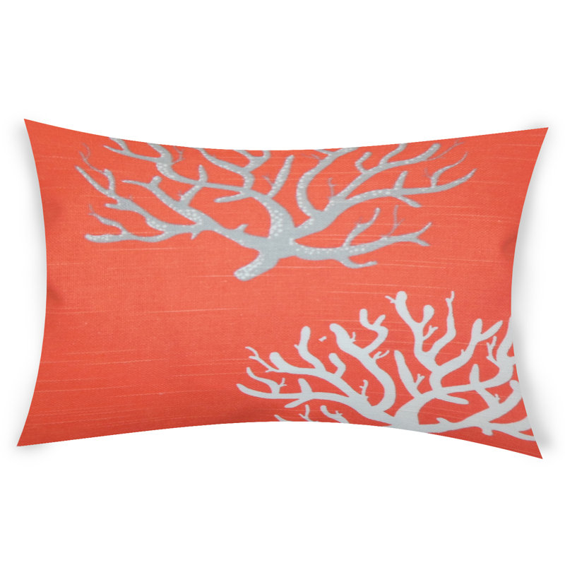 Housse et insert rectangulaires en coton, Orange, 12 po x 24 po