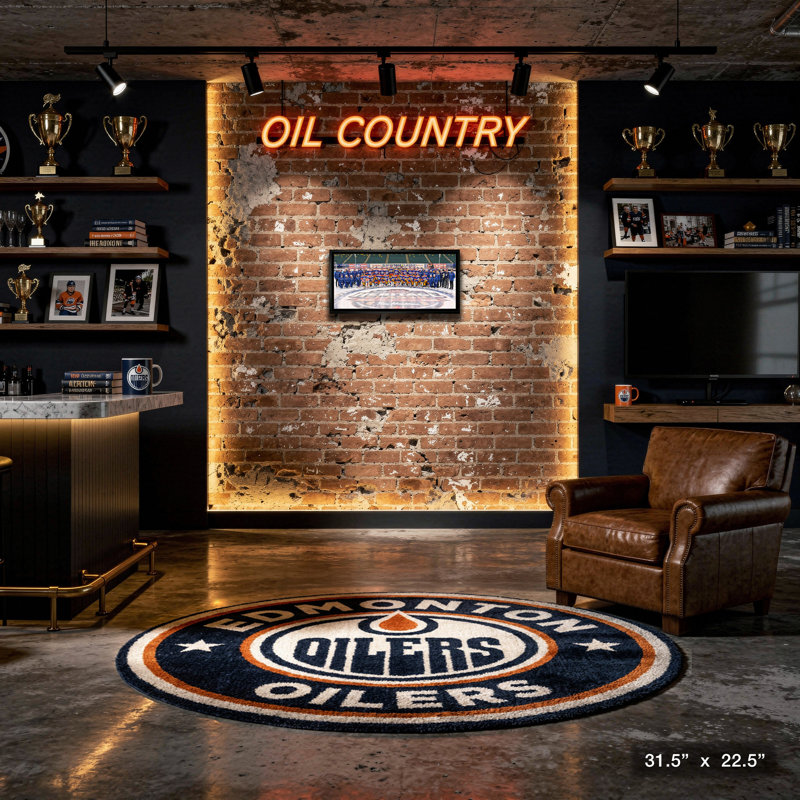 Edmonton Oilers, toile 12 x 29 2023 Heritage Classic-H