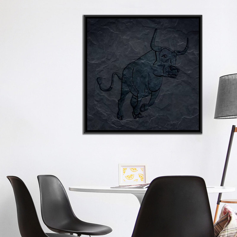 Impression sur toile tendue, "en charge de la victoire", H 26 po x l 26 po x P 1,5 po, Toile avec cadre noir, Pas de tapis
