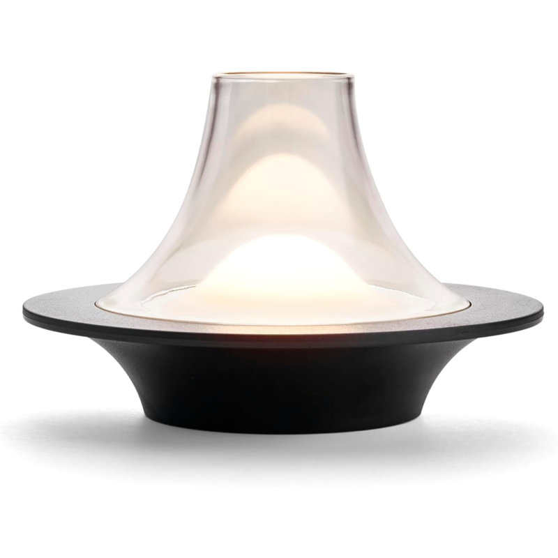 Lampe de table à DEL sans cordon Owlpack Puff, Noir