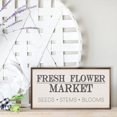 Marché aux fleurs fraîches - blanc