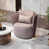 Brown/Dark Pink Faux Leather