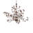 72" Wide Oak Leaf 15 Light Chandelier