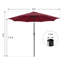 Parasol de marché octogonal 108 "Callan-1158446128