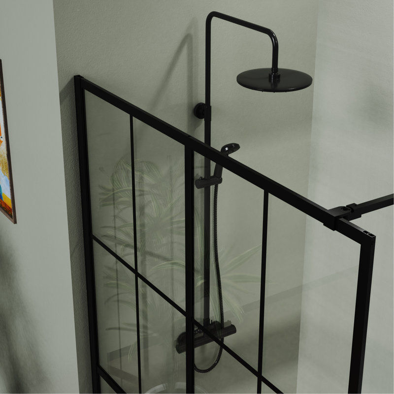 Pièce humide de 46 po x 72 po avec moustiquaire de douche