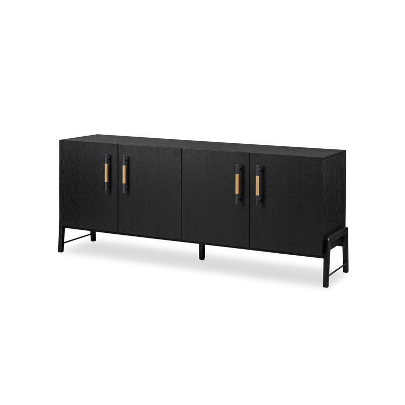 Buffet de 73,25 po de largeur Karsten, Chêne ébène