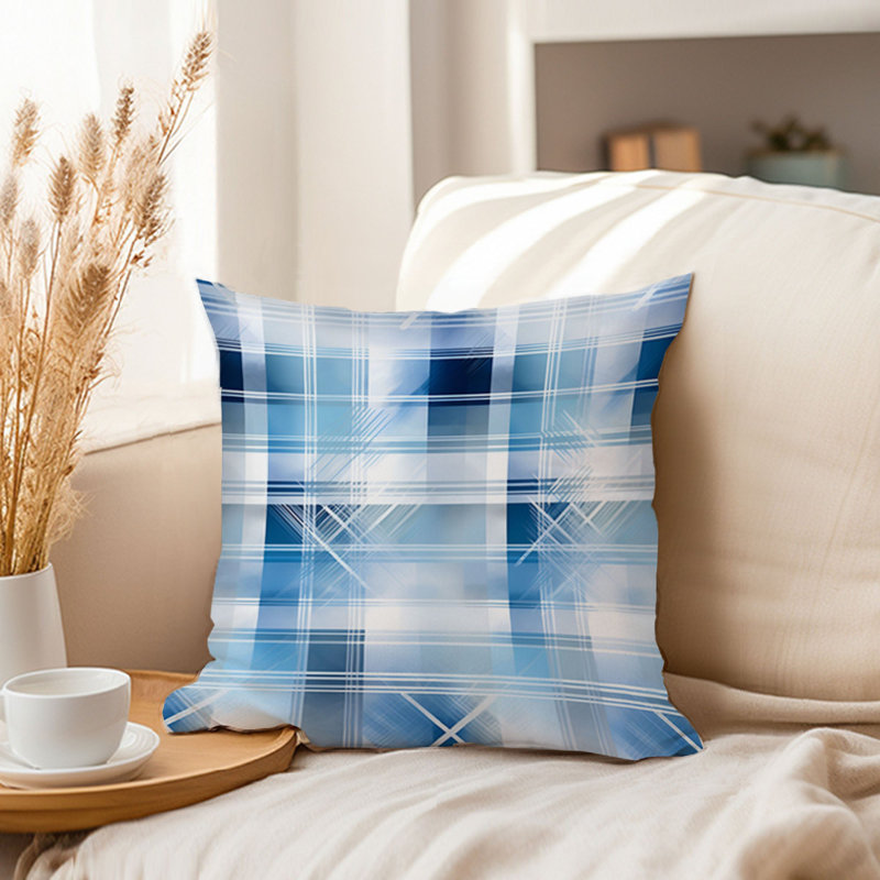 Blue Winter Plaid VI Modern