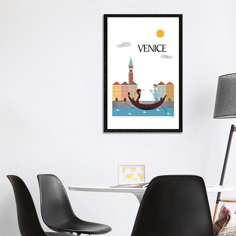 Venice by TomasDesign - Gallery-Wrapped Canvas Giclée on Canvas, 101.6 cm H x 66.04 cm W, Black Framed