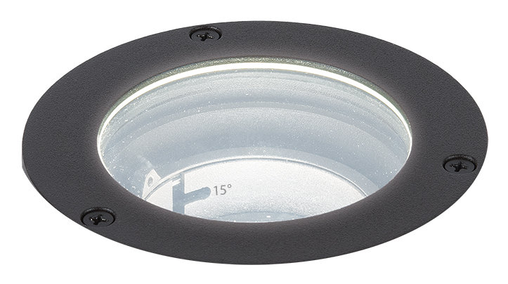 LED Well Light, Bronze on Aluminum, 3000K