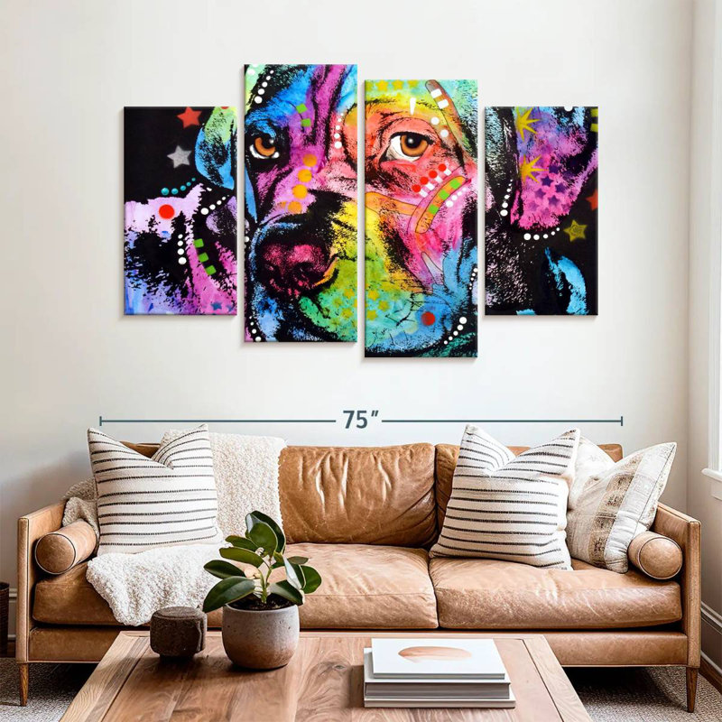 Brampt Young Mastiff, 42" H x 68" W