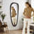 Wood Asymmetrical Wall Mirror for Home Decoration-1895776587