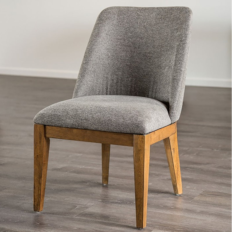 Chaise d'appoint Jennedy (ensemble de 2), Gris