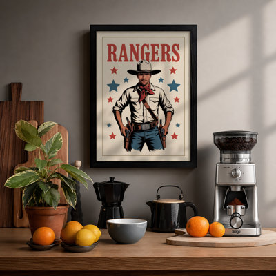 Rangers Vintage - Framed Print