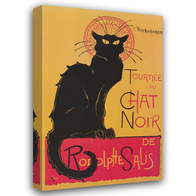 Chat noir Chat, H 48 po x l 31 po