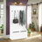 Entryway Hall Tree Storage Bench with Lift-Top & Coat Hooks