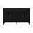 Modern Stripe Door Storage Cabinet,4-Door Sideboard With Back-Of-Door Storage Racks & Side Hooks,Adjustable Shelves-121352290