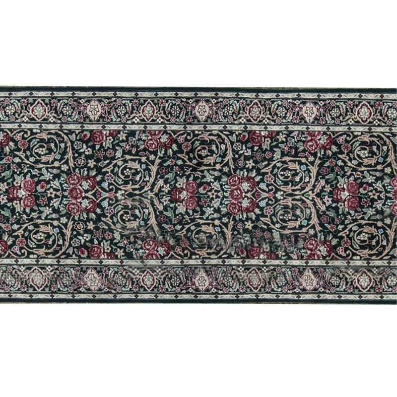 Tapis vert et vert noué à la main de haute qualité