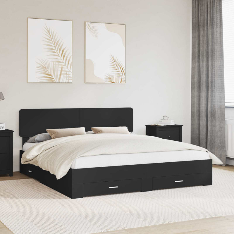 Bed, Super King (6'), Black