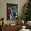 Tiger In Shadow Modern - Print-136793139-136793138