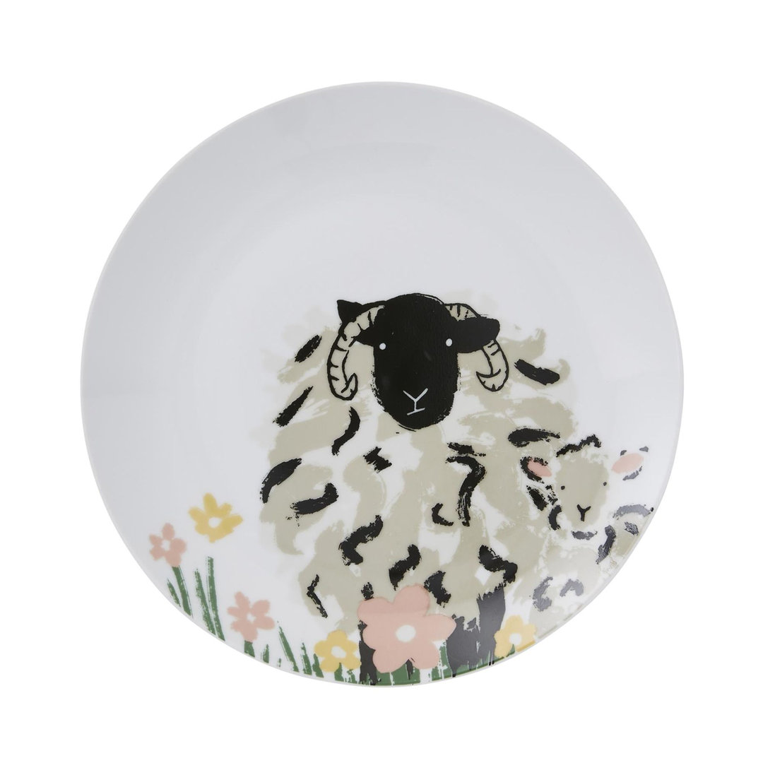 7,56 cm Salat- oder Dessertteller Woolly Sheep aus Porzellan