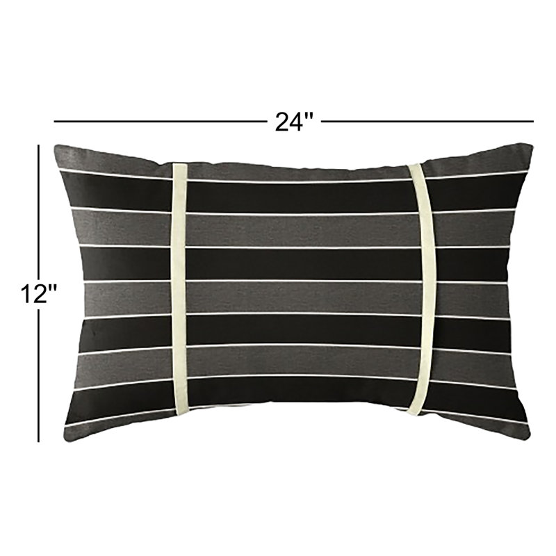 Coussin intérieur / extérieur Grinell, 12 po x 24 po