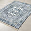 Tapis bleu ardoise 5 pi x 8 pi héritage