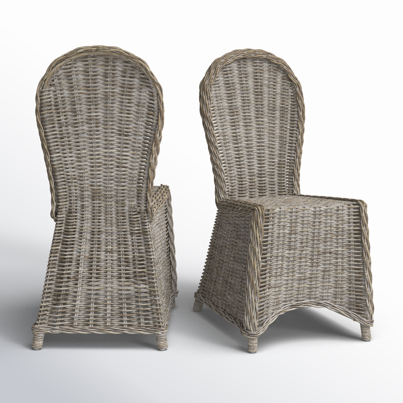 Bay Isle Home Side Chair in White Washed & Reviews | Wayfair