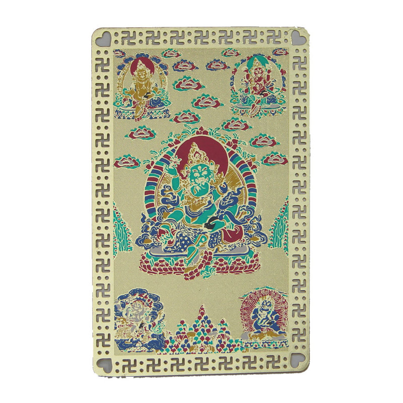 Décoration murale carte talisman cinq Dzambhala