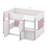 Full Loft House Bed With Playhouse & Storage-1075839730