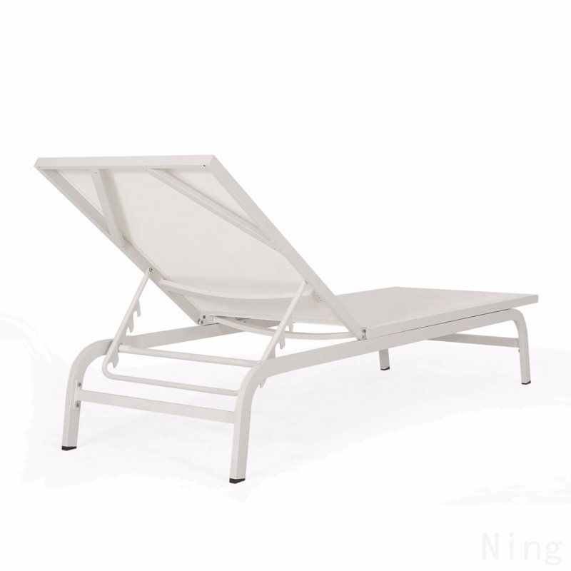 2-Piece Chaise Lounge, White