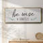 Be Be Wise & Sanitize - Toile encadrée-110637257