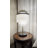 Eccleston 3-light 28'' Modern Coastal Aged Brass Natural Capiz Shell Tiered Table Lamp With Black Marble Base Glam For Girls Room Living Room Bedroom