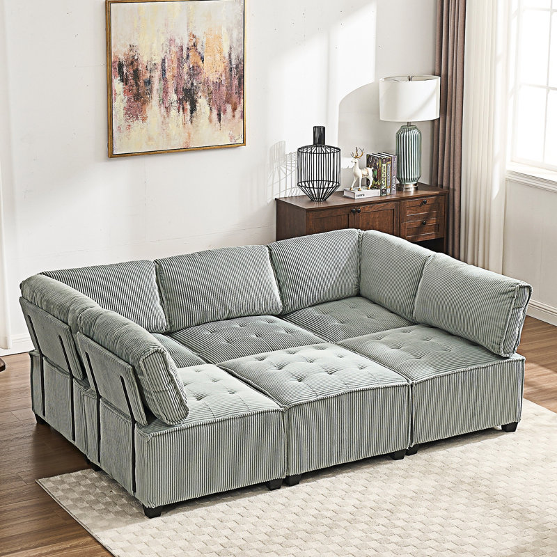 Canapé modulaire, Vert menthe