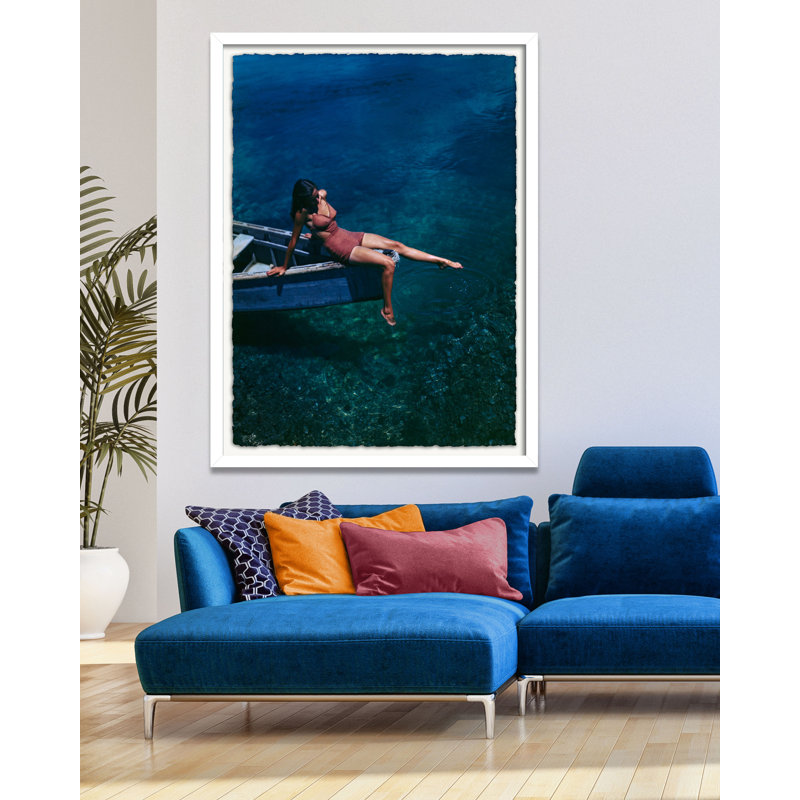 "Bateau à rames" sur papier Fine Art