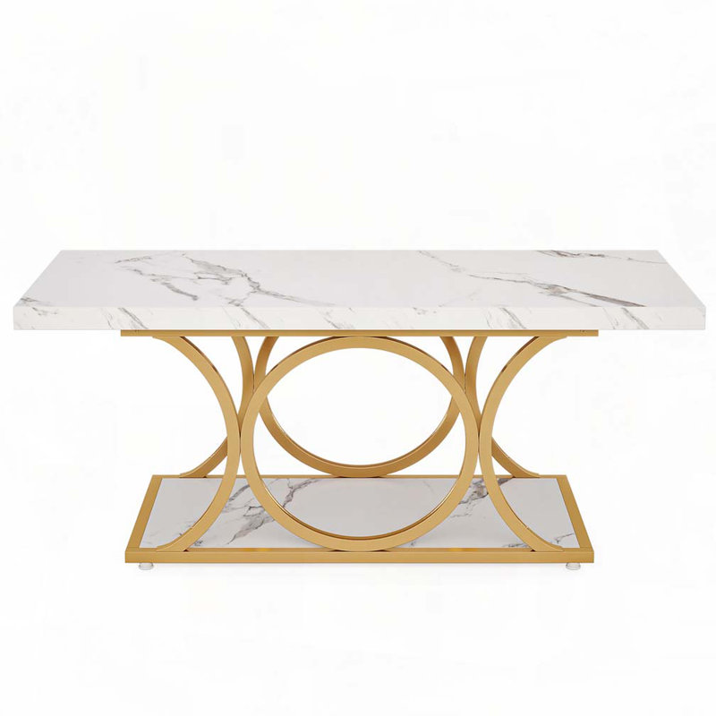 47.24" 2-Tier  Rectangle Coffee Table