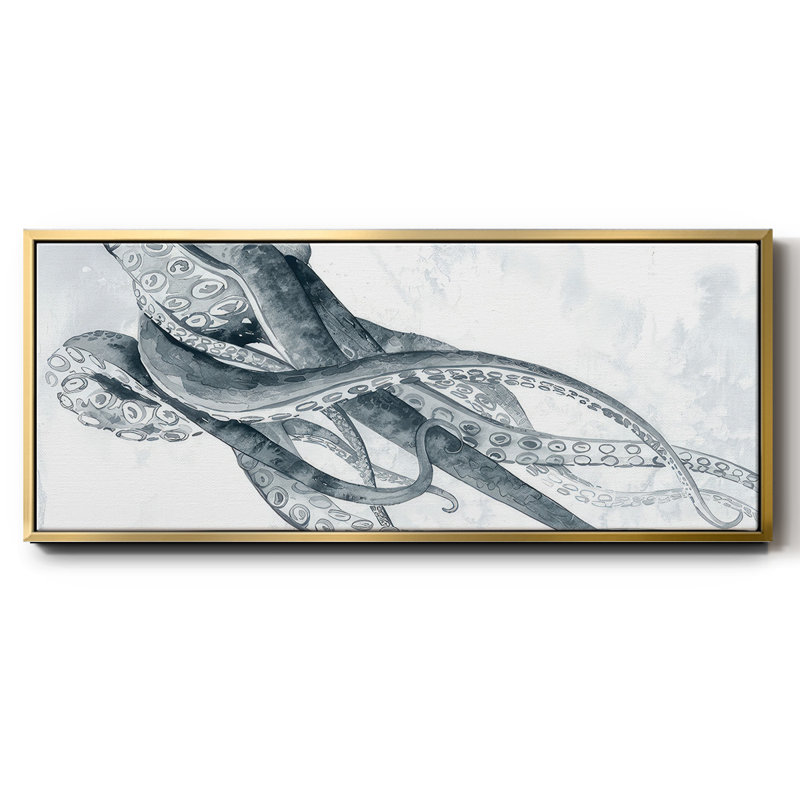 Octipi III- Framed Canvas, 24" H x 60" W