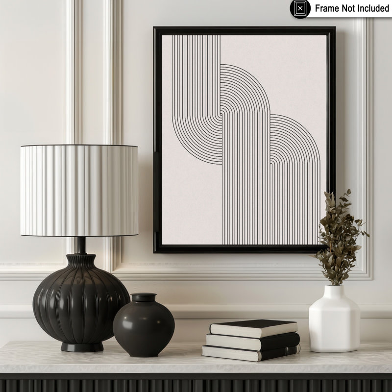Geometric Lines No2, Unframed, Poster, 08"H x 10"W