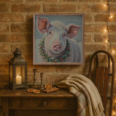 White Pig Berry Wreath