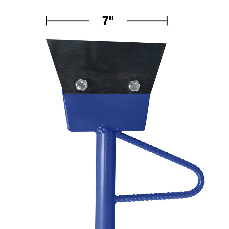 QEP 7" Wide Floor Scraper and Stripper with 48" Handle and Foot Peg