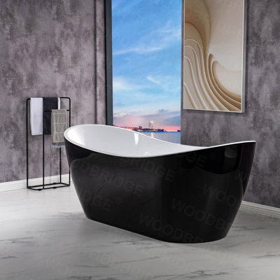 71'' x 31.5'' Freestanding Soaking Acrylic Bathtub