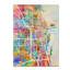 Art mural sur toile tendue - "Michael City Street Map II" par Michael Tompsett pour décor de salon, de chambre à coucher ou de bureau - 18 x 24-31383700