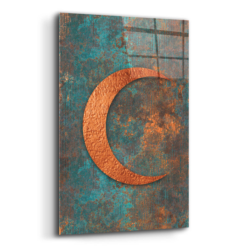 «Moon Symbiosis Of Rust and Copper» par Andrea Haase - impression sans cadre, H 24 po x l 16 po x P 0,2 po