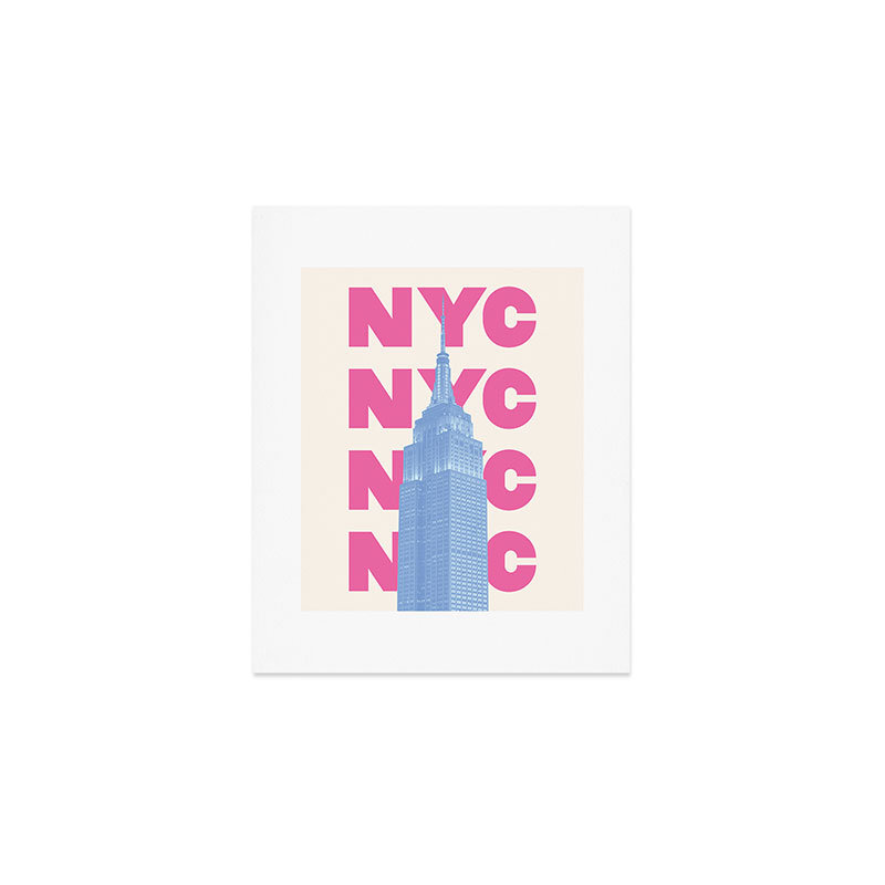 «April Lane Art NYC Empire State Building», reproduction d'art non encadrée, 10" H x 8" W