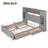 Hachiro Bookcase Bed with Shelves and Cabinets, Sockets, Four Drawers-1860770656
