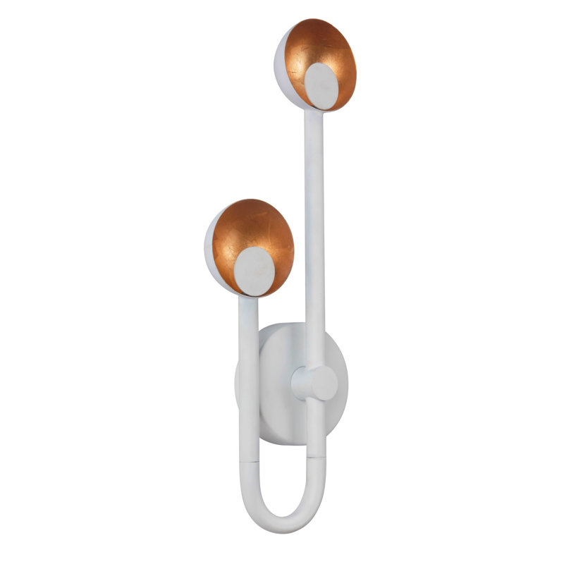 Keeter LED Armed Sconce, White