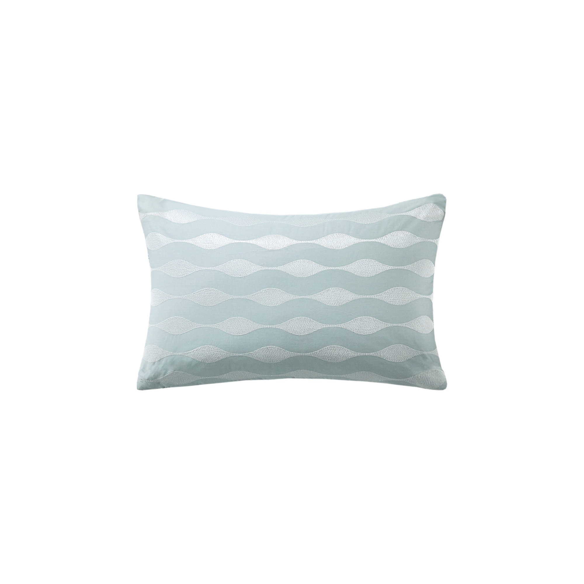 Appliqued Cotton Throw Pillow